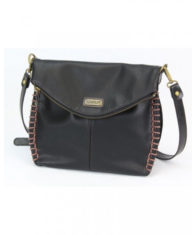 Chala Charming Crossbody Bag With Flap Top and Zipper,Black Cross-Body Purse with Key Charm -Black (Metal Cross) $33.63 Cross...