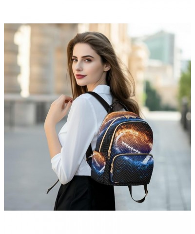 Fashion Backpack Mini Backpack Purse Casual Daily Backpack American Football Sport for Travel for College Work Small $18.01 B...