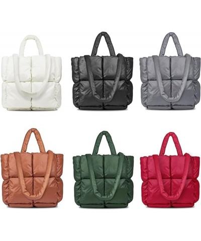 Stylish Quilted Tote Bag for Women, Puffer Tote Bag for Women, Large Puffer Tote Bag, Handbags for women Off-white $16.57 Totes