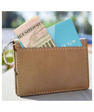 ID Holder Wallet, Tango Dancers, Personalized Engraving Included (Rustic) Light Brown $12.32 Wallets