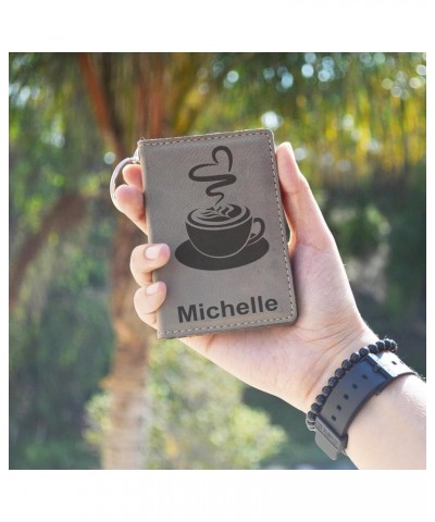 ID Holder Wallet, Tango Dancers, Personalized Engraving Included (Rustic) Light Brown $12.32 Wallets