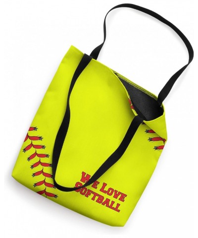 We Love Softball Tote Bag $11.76 Totes