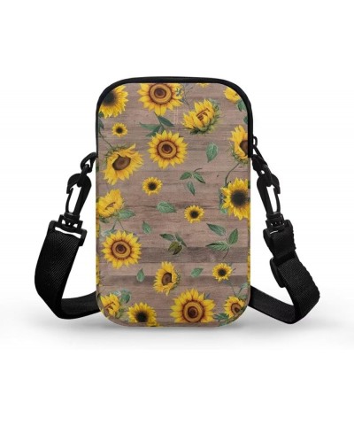 Small Crossbody Cellphone Purse Bags with Adjustable Strap Sunflower-1 $11.43 Crossbody Bags