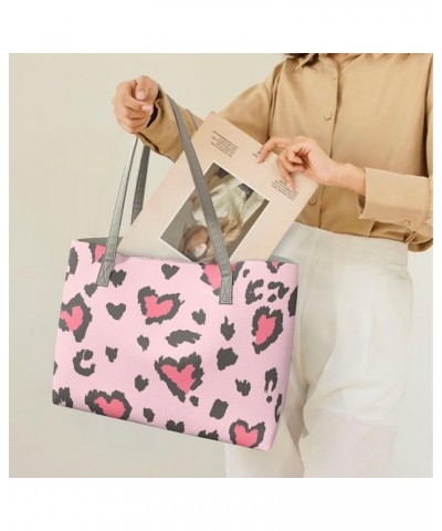 Women's Shoulder Handbags Back Packs/Handbags for Ladies Tote Bags for School Work Travel Date Heart Leopard $16.81 Handbags