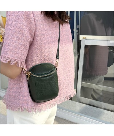 Genuine Leather Mini Crossbody Bag for Women Small Size Mobile Phone Cluth Wallet Black $15.91 Totes