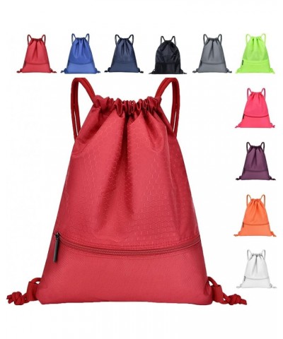 Drawstring Backpack String Bag Sackpack Water Nylon For Gym Shopping Sport Yoga Travel Backpack Airplane (BU1, One Size) A On...