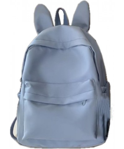 Cute backpack Simple large capacity bag for men and women (Off-white) Blue $34.29 Backpacks