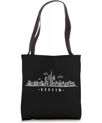 Brandenburg Gate Line Drawing German Capital Berlin Tote Bag $9.40 Totes