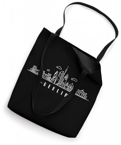 Brandenburg Gate Line Drawing German Capital Berlin Tote Bag $9.40 Totes