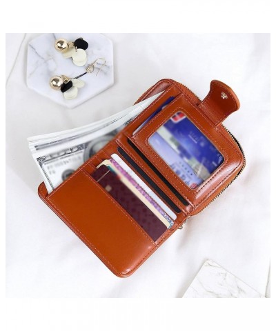 Card Wallets Ladies Wallet Small Leather Wallet Ladies Card Holder Ladies Clutch Ladies Wallet Wallet (Color : Red) Pink $27....