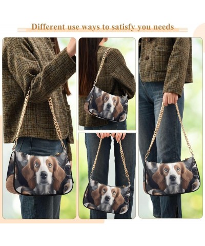 Cute Dogs Staring Womens Purses Chain Shoulder Bag Small with Zipper Cute Dogs Staring $15.11 Totes