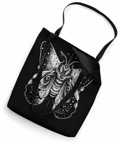 Moth Insect Magical Esoteric Line Art Illustration Tote Bag $9.45 Totes