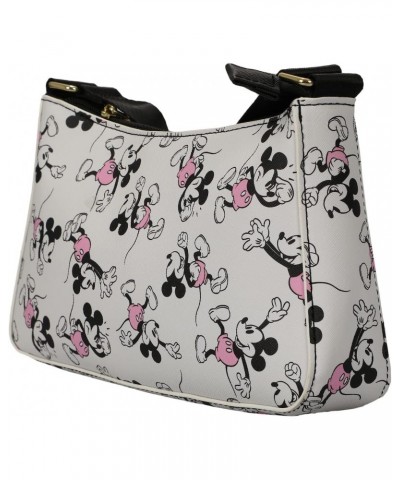 Disney Mickey Mouse Women's White Handbag With Removable Coin Purse $22.50 Crossbody Bags