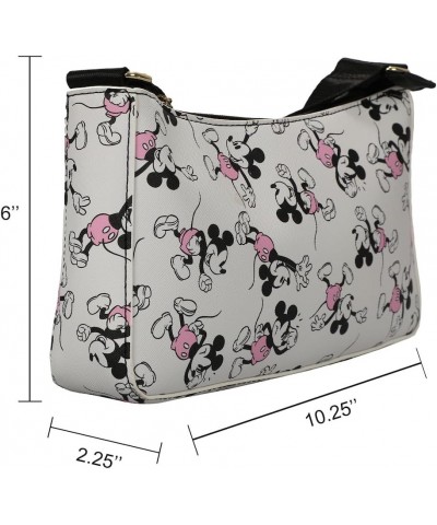 Disney Mickey Mouse Women's White Handbag With Removable Coin Purse $22.50 Crossbody Bags