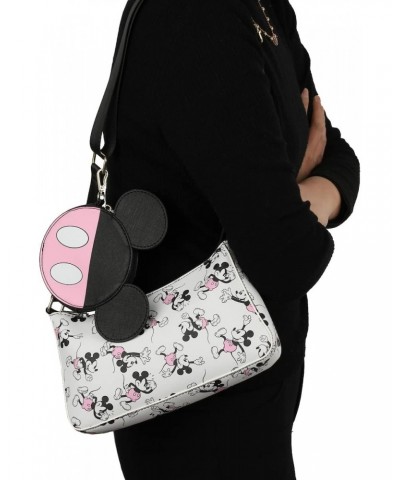 Disney Mickey Mouse Women's White Handbag With Removable Coin Purse $22.50 Crossbody Bags