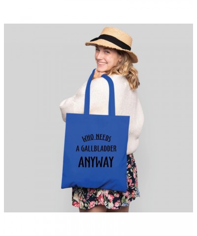 Who needs a Gallbladder anyway funny post surgery present get well soon Natural White Multicolor Canvas Tote Bag 1147 $16.32 ...