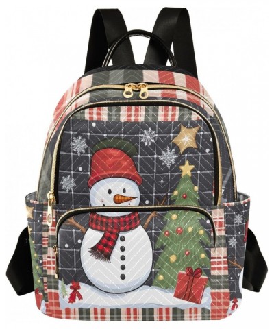 Christmas Snowman Santa Backpack for Women Shoulder Bag Travel Purse Casual Daypack Lightweight Small Backpacks for Ladies Wo...