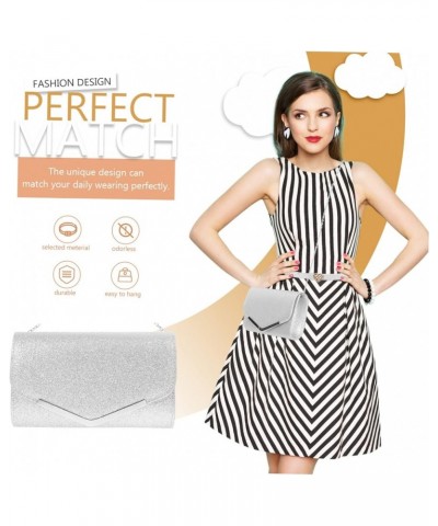 Women Handbag Dinner Bag Clutch Bag Clutch Handbag Fashion Clutch Evening Handbag Silver $11.50 Evening Bags