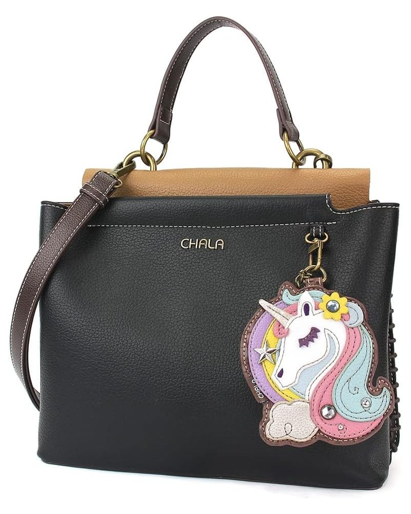 Charming Satchel - Unicorn - Black $33.75 Satchels