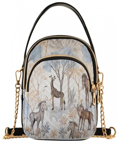 Animals Wallpaper (3) Shoulder Bags for Women Retro Classic Handbag Purse Small Purses with Chain $12.74 Shoulder Bags