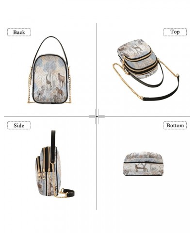 Animals Wallpaper (3) Shoulder Bags for Women Retro Classic Handbag Purse Small Purses with Chain $12.74 Shoulder Bags