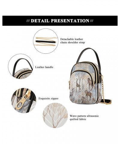 Animals Wallpaper (3) Shoulder Bags for Women Retro Classic Handbag Purse Small Purses with Chain $12.74 Shoulder Bags