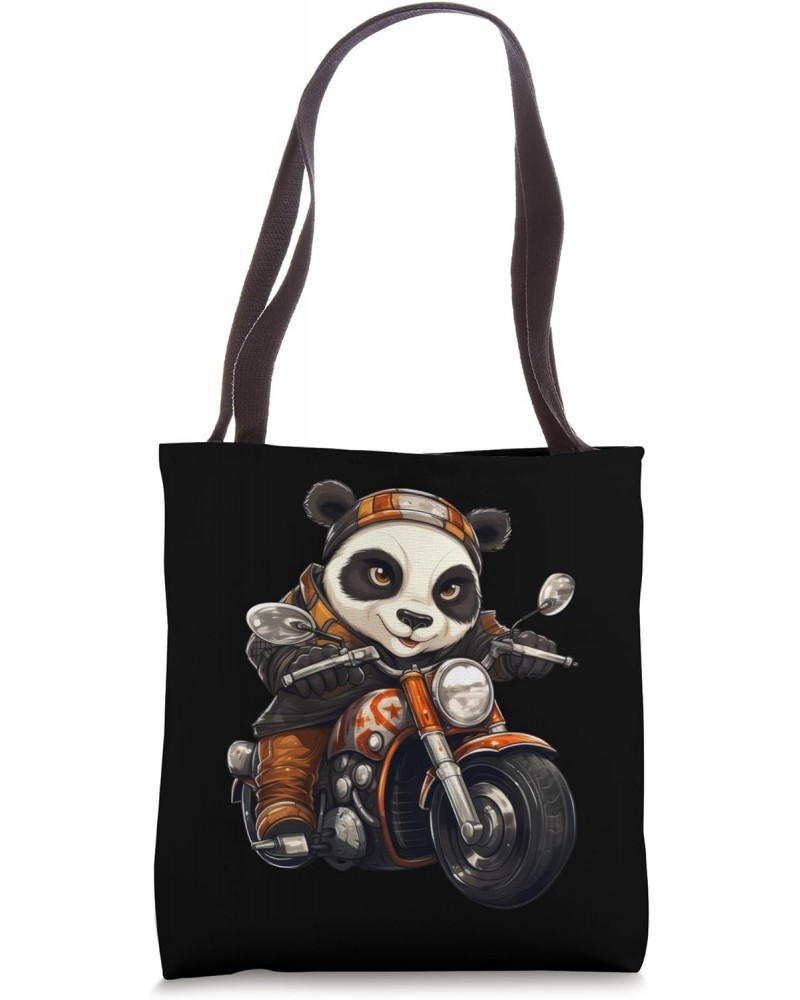 Panda Motorcyclist/Motorcycle Pandas Tote Bag $12.21 Totes