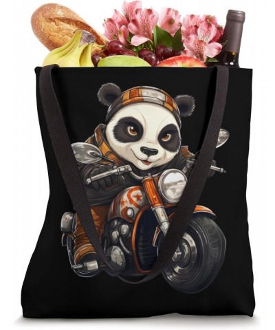 Panda Motorcyclist/Motorcycle Pandas Tote Bag $12.21 Totes