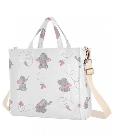 Cute Cartoon Elephant Corduroy Tote Bag for Women Hobo Crossbody Bag Purse Stylish Shoulder Handbag Messenger Bags, S $12.92 ...