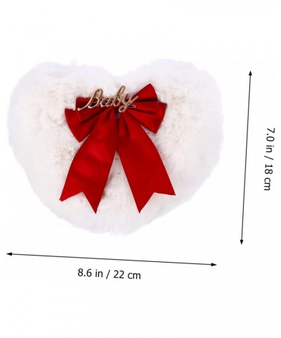 3 Pcs Plush Heart Bag Fluffy Heart Bag Faux Fur Purse for Women Plush Messenger Bag Womens Wallet Plush Shoulder Bag Furry Fl...