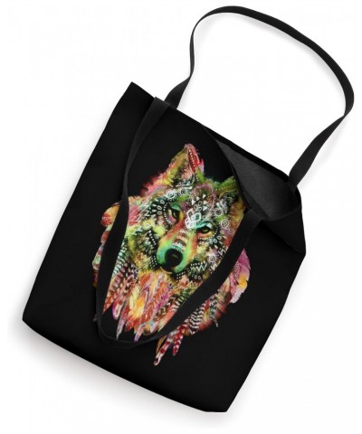 Native or Tribal boho Wolf feathers T-shirt Pretty Tote Bag $11.40 Totes