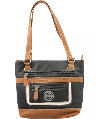 Colorblock Mountain Ridge Tote Bag One Size Black/brown $34.52 Totes