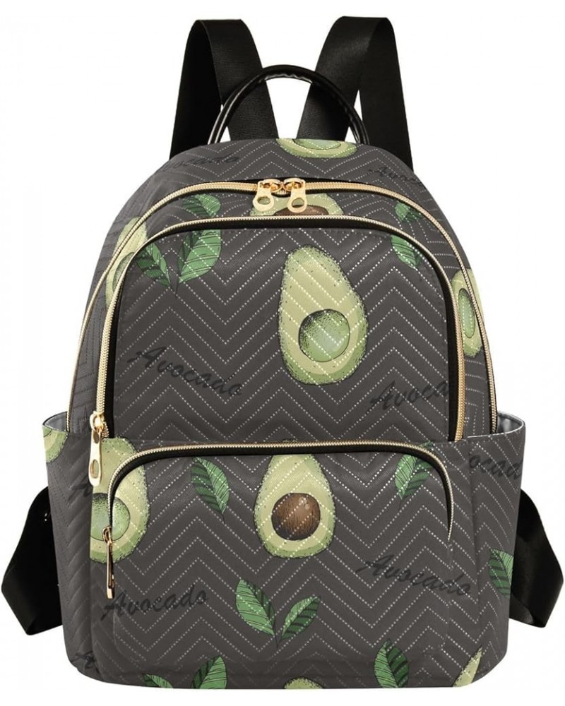 Retro Avocado Quote Women's Backpack Purse Causal Daypack Work Travel College Business Trip Bag Shoulder Bag Small $15.47 Bac...