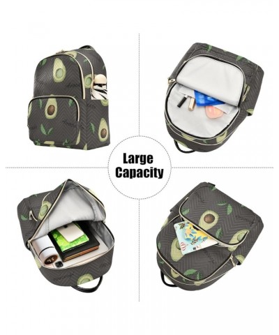 Retro Avocado Quote Women's Backpack Purse Causal Daypack Work Travel College Business Trip Bag Shoulder Bag Small $15.47 Bac...