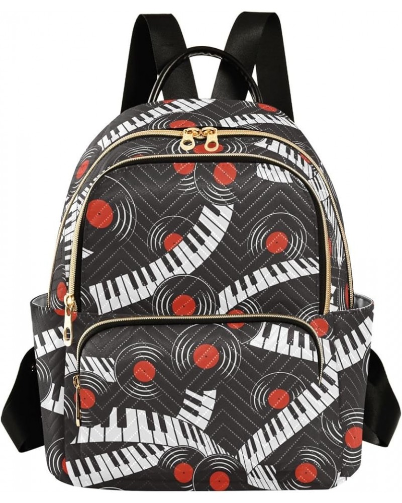 Piano Keys Music Women's Backpack Purse Causal Daypack Work Travel College Business Trip Bag Shoulder Bag Medium $16.63 Backp...