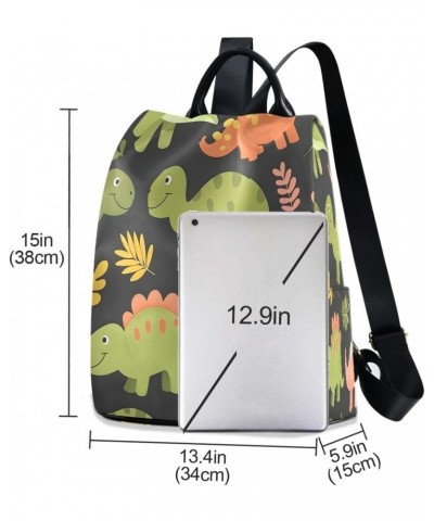 Dinosaur Women Purse Backpack Anti-Theft for Fashion Bag Travel Back Pack Rucksack Shoulder Bag $23.51 Backpacks