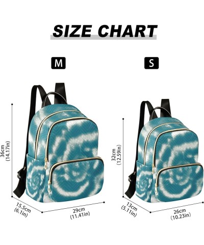 Tie Dye Sea Spiral Swirl Backpack for Women, Shoulder Bag Lightweight Mini Backpack Casual Daypack Back Pack Small(11.41'' x ...