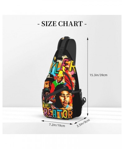 Sling Crossbody Bag Tyler The Rapper Creator Adjustable Strap Chest Shoulder Bags For Women Men Travel Backpack $18.28 Crossb...