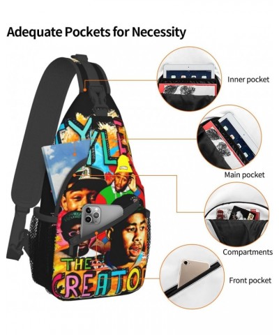 Sling Crossbody Bag Tyler The Rapper Creator Adjustable Strap Chest Shoulder Bags For Women Men Travel Backpack $18.28 Crossb...