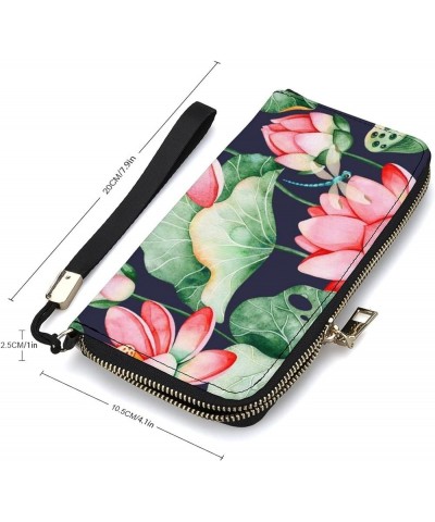 Soft PU Leather Clutch Long Bifold Wallet, Coin Purse Credit Pass Case, Unisex Durable Card-Holder Slim Billfold Money Storag...