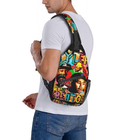 Sling Crossbody Bag Tyler The Rapper Creator Adjustable Strap Chest Shoulder Bags For Women Men Travel Backpack $18.28 Crossb...