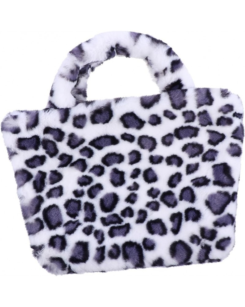 1pc Leopard Print Bag Handbag for Shopping Women Bag Fashionable Handbag Large Handbag Leopard Bag White $10.26 Totes