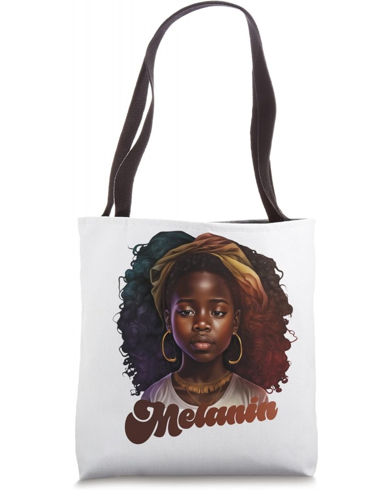 Black Strong Girl Afro Love Melanin African American Women Tote Bag $10.34 Totes