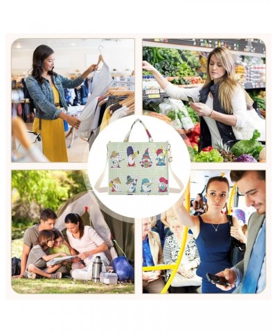 Gnomes Playing Instruments Women's Tote Handbags Top Handle Satchel Shoulder Bag Crossbody Bag for Office Travel M $16.82 Totes