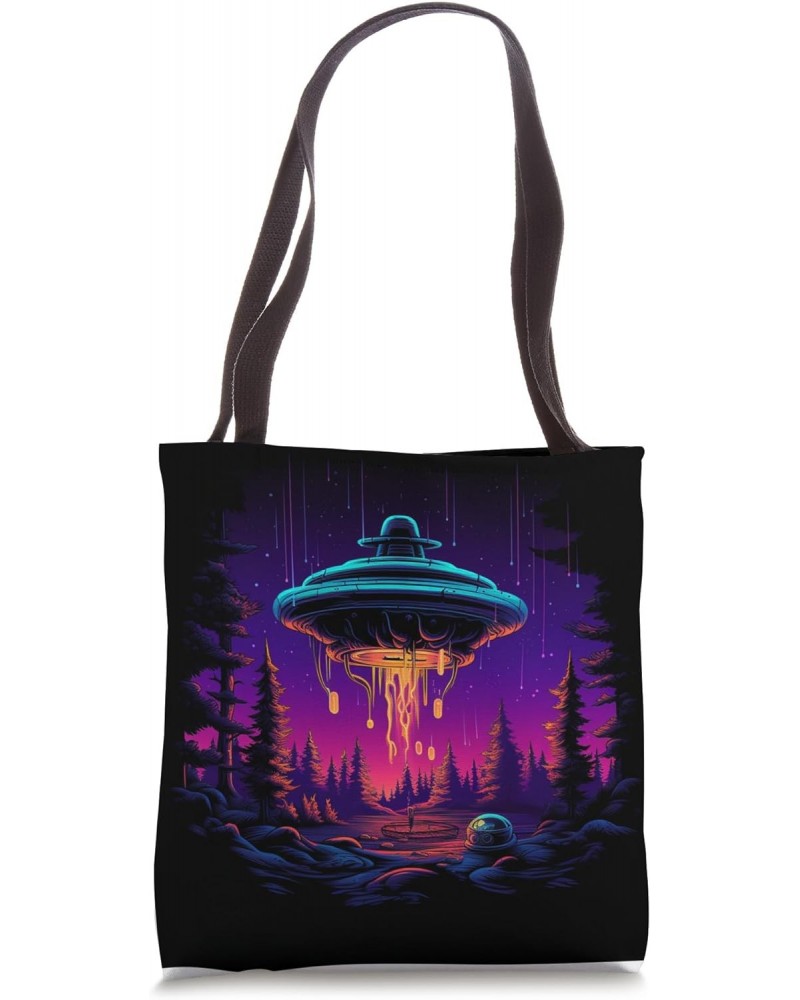 Camping UFO Gear Alien Abduction Tote Bag $9.71 Totes