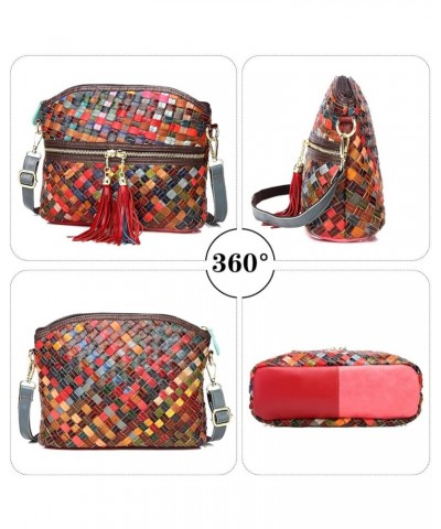 Crossbody Bag Women Multicolor, Leather Handbag Colorful Purses (Multicolour5) Multicolour 6 $45.89 Crossbody Bags