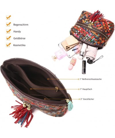 Crossbody Bag Women Multicolor, Leather Handbag Colorful Purses (Multicolour5) Multicolour 6 $45.89 Crossbody Bags