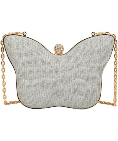 Glitter Small Clutch Bag Butterfly Shaped Women Evening Handbag Mini Shoulder Bag with Detachable Chain for Wedding C $13.64 ...