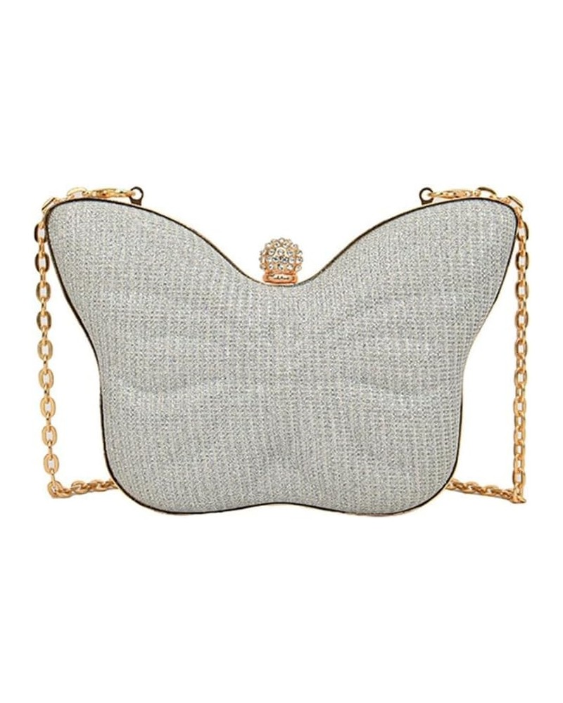 Glitter Small Clutch Bag Butterfly Shaped Women Evening Handbag Mini Shoulder Bag with Detachable Chain for Wedding C $13.64 ...