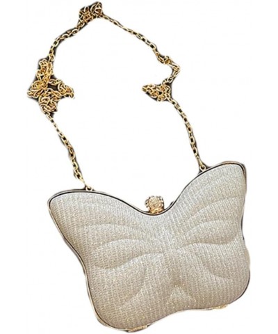 Glitter Small Clutch Bag Butterfly Shaped Women Evening Handbag Mini Shoulder Bag with Detachable Chain for Wedding C $13.64 ...